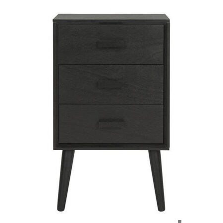 Safavieh Pomona 3 Drawer Chest, Black CHS5700D